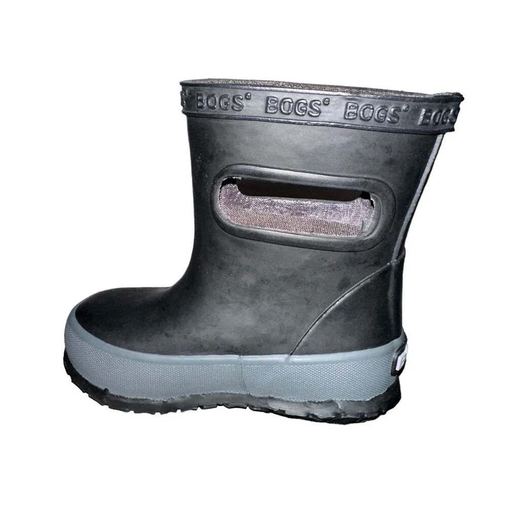 NWOT Bogs Skipper Solid Rain Boots Kids 4 Unisex Waterproof Rubber Lightweight